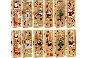 VEYLIN Christmas Wine Bags Set of 12