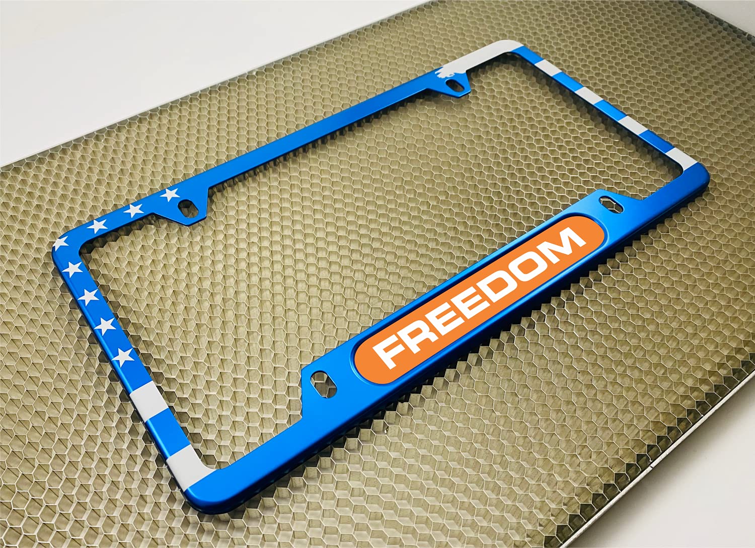 USA Patriotic | American Flag Custom Personalized Anodized Aluminum Thin Top | - Picture 128 of 133