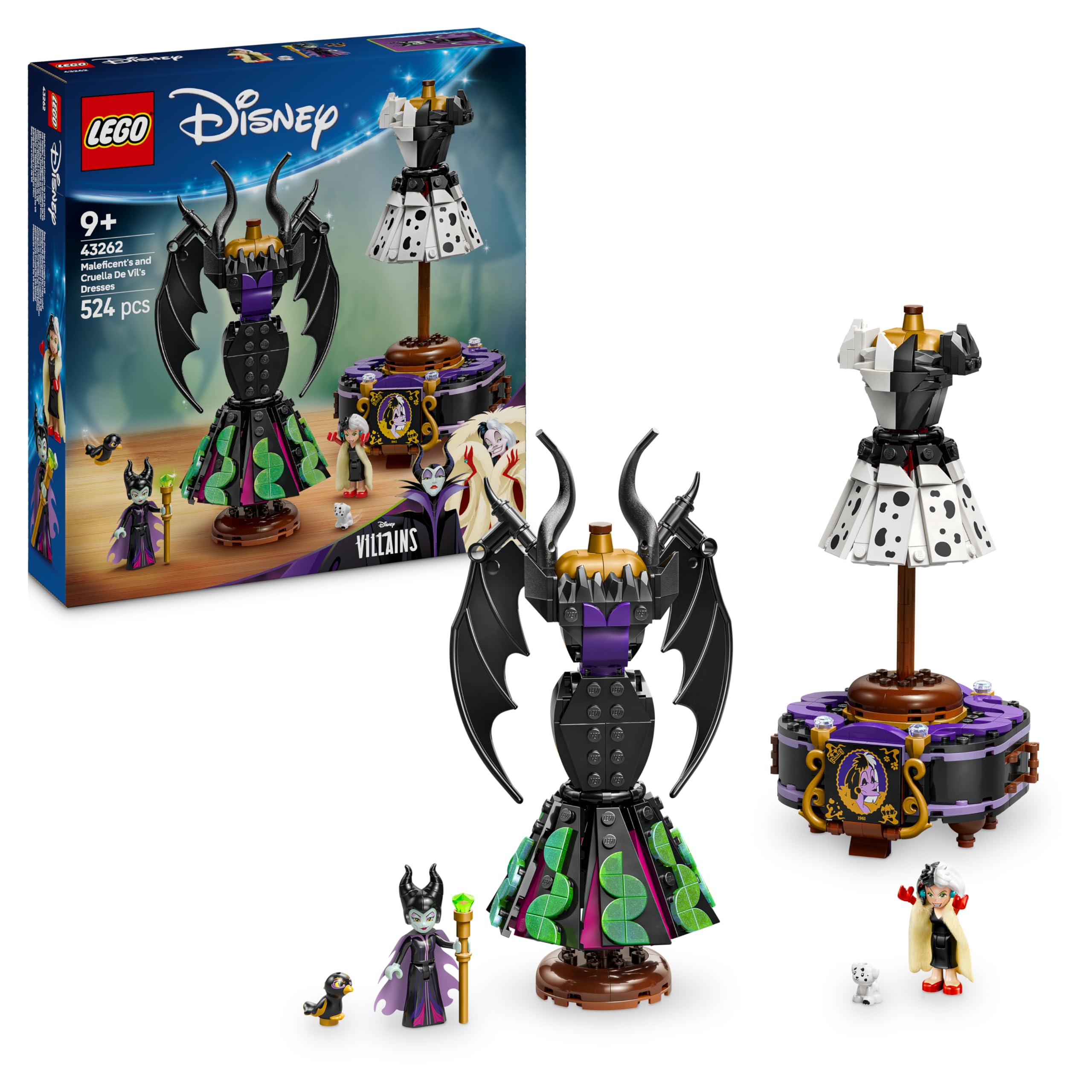 LEGO ǀ Disney Villains Maleficent's and Cruella De Vil's Dresses