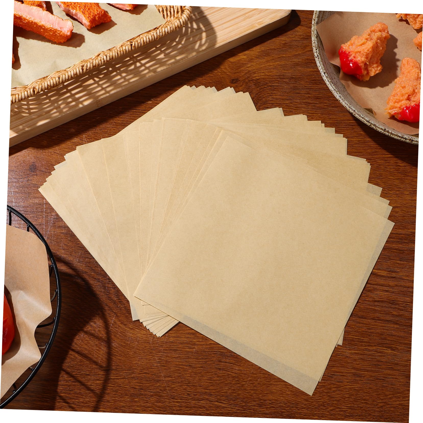 500fogli Carta da Forno Antiolio Carta Alimentare Spessa per Pizza Fritture Pane Torte e Snack da Festa Confezione da Monouso