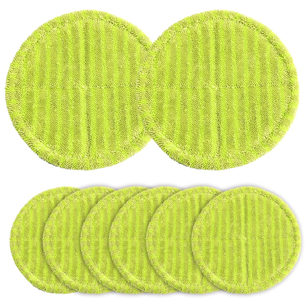 8 Pack Microfiber Mop Pad Replacement for Elicto ES-200, ES-330, ES-430, ES-530 Cordless Electric Rotary Cleaning Pads