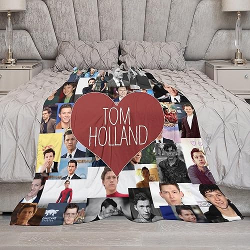 Miniatura 7 de Gadimen Tom Holland - Manta de franela súper suave y ligera para cama, sofá, para todas las estaciones, cálida y acogedora manta de microfibra de