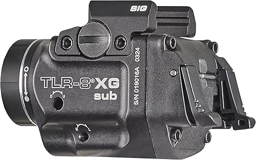 Miniatura 8 de Streamlight 69437 TLR-8 X G sub - Luz táctica para armas montadas en riel de 500 lúmenes con láser verde integrado exclusivamente para sistemas de