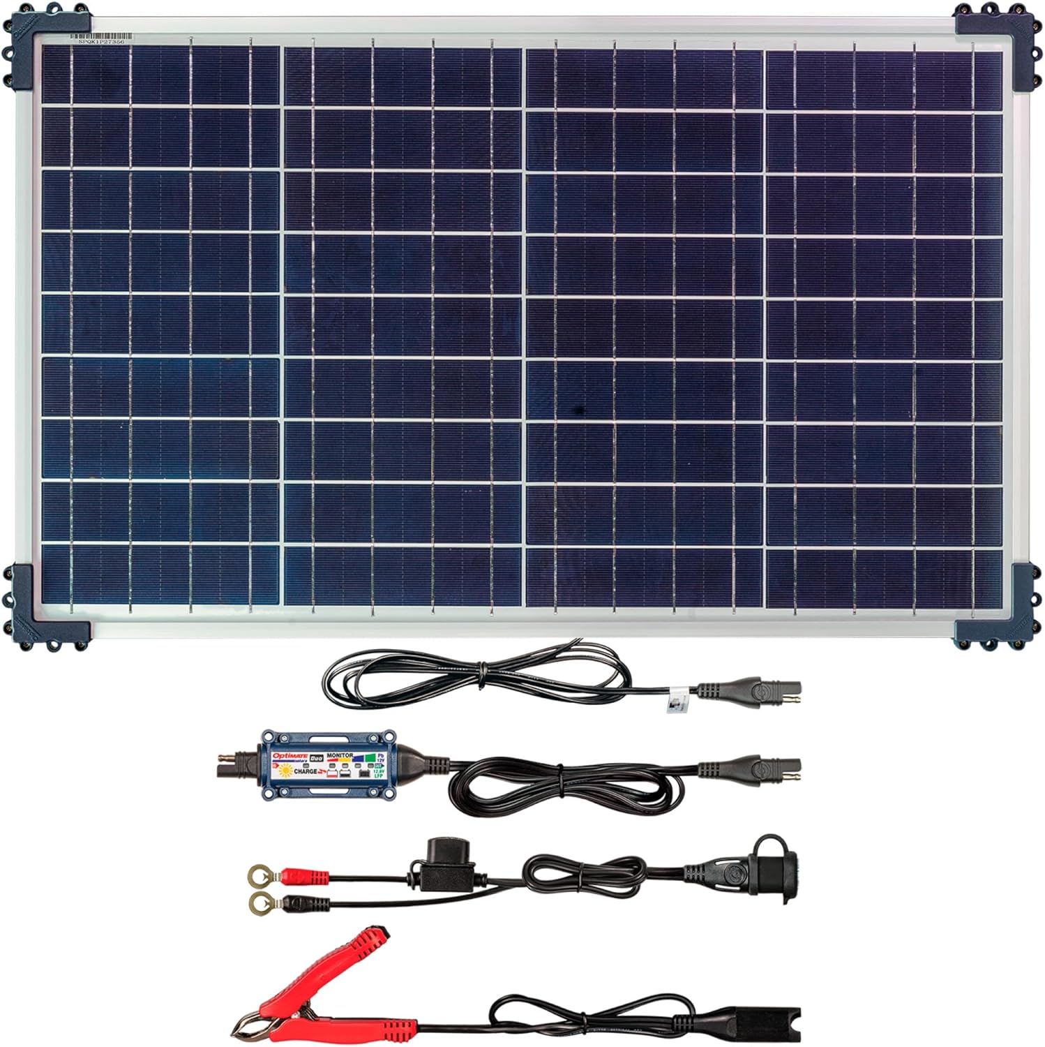 Optimate Solar Duo 40W, TM522-D4, 6-Step 12V / 12.8V 3.3A Weatherproof Solar Battery Saving Charger & maintainer