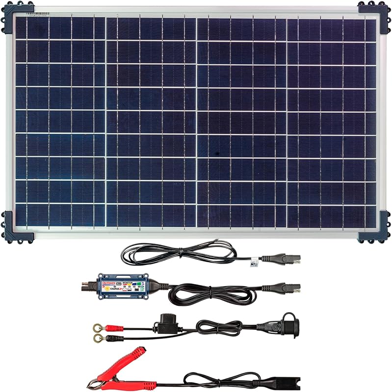 Carregador e mantenedor solar de bateria OptiMate Solar Duo 40 W TM-522-D4, 12 V e 12,8 V, 3,3 A
