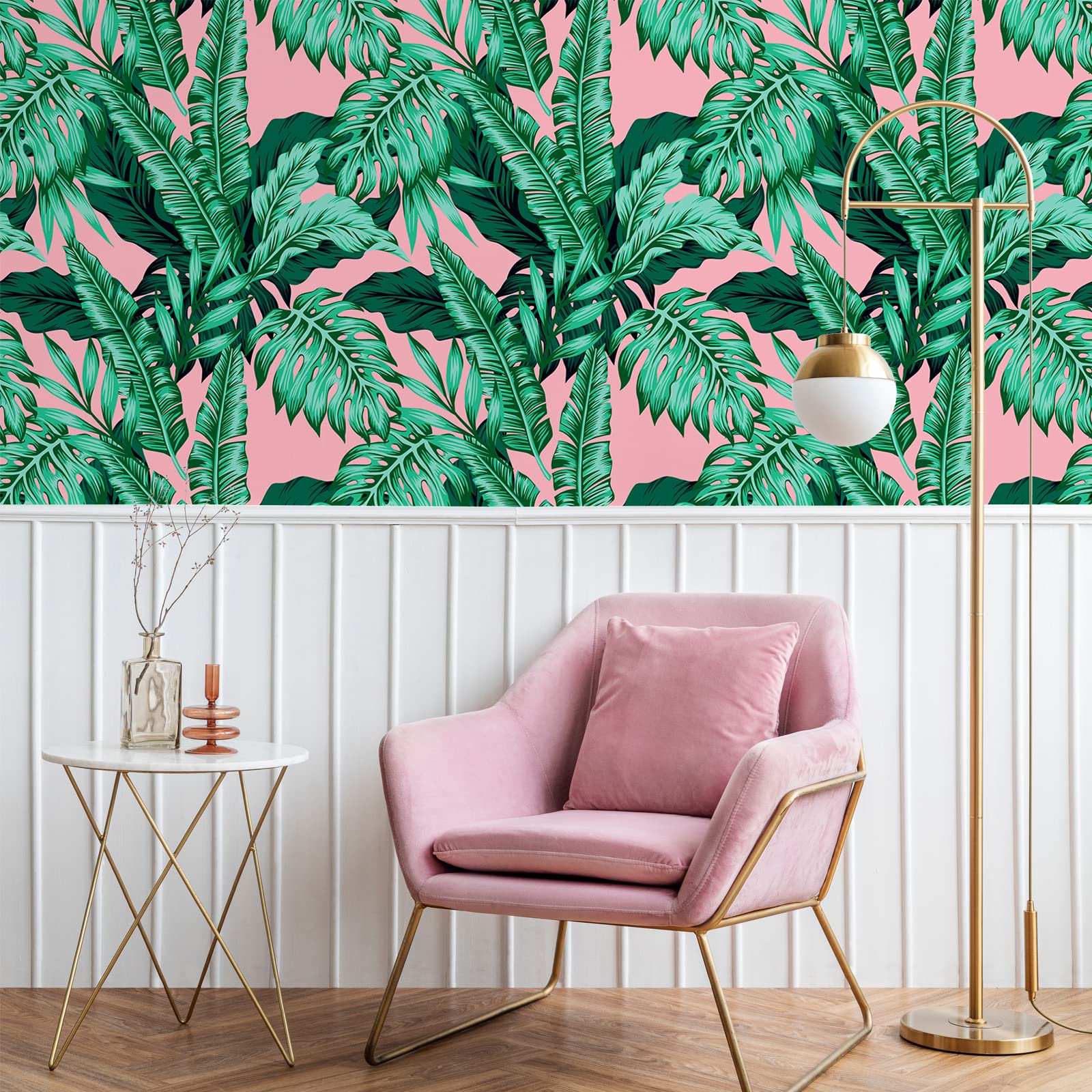 Snapklik.com : 177x118 Pink Tropical Wallpaper Peel And Stick Exotic ...