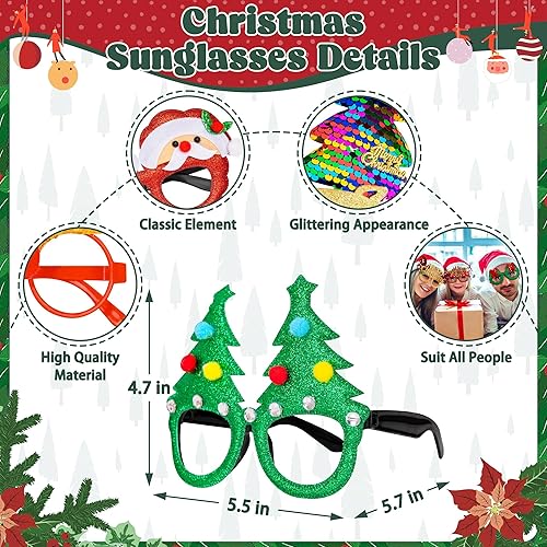 Miniatura 3 de Recuerdos de fiesta de Navidad, lindo juego de diademas de gafas de Navidad, diadema de Navidad, marcos de gafas de Navidad