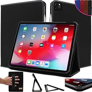 Snugg iPad Pro 12.9 Case Leather 6th Generation/Leather iPad Pro 12.9 Case 5th Generation/iPad Pro 12.9 Case Apple 4th Generation, Magnet Closure, Protected Corners and Auto Sleep/Wake Function