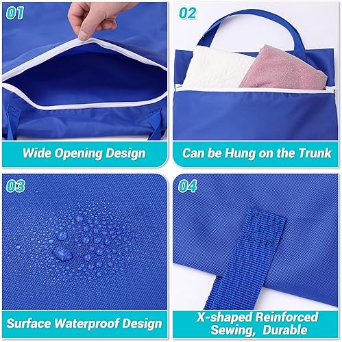 Miniatura 3 de 2 bolsas grandes de viaje para lavandería, lavable, impermeable, bolsa grande para ropa sucia, bolsa de entrenamiento para ropa de gimnasio, ropa