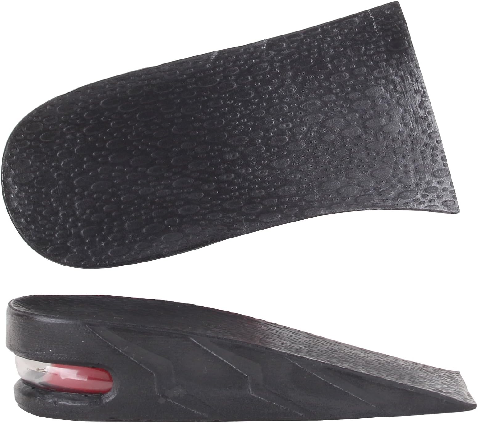 Y2C Unisex Height Increase Taller Half Air Insoles (Approx 1.2 inches) Black and Random Gift