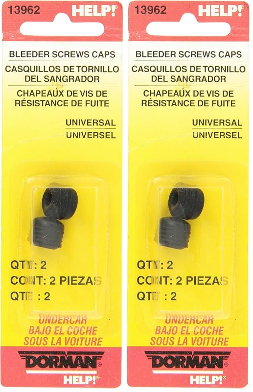 Tampas do parafuso sangrador de freio Dorman Help! 13962 – Pacote com 2