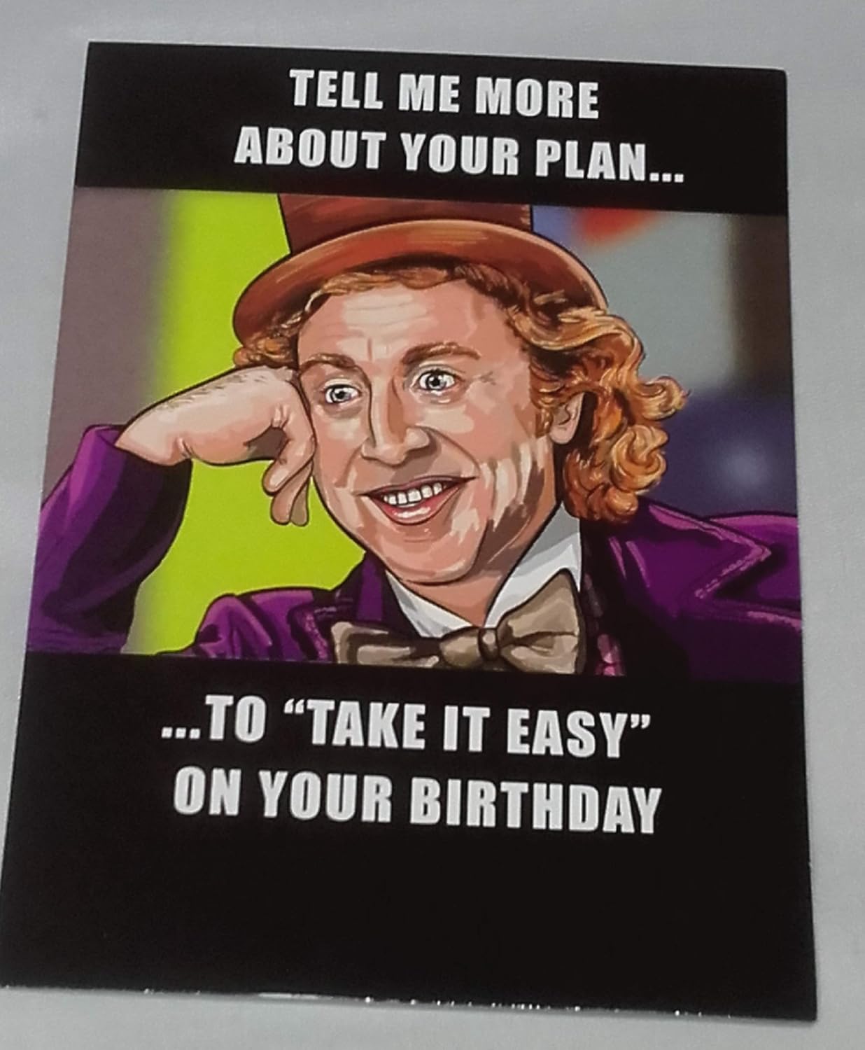 Printable Birthday Card Willy Wonka