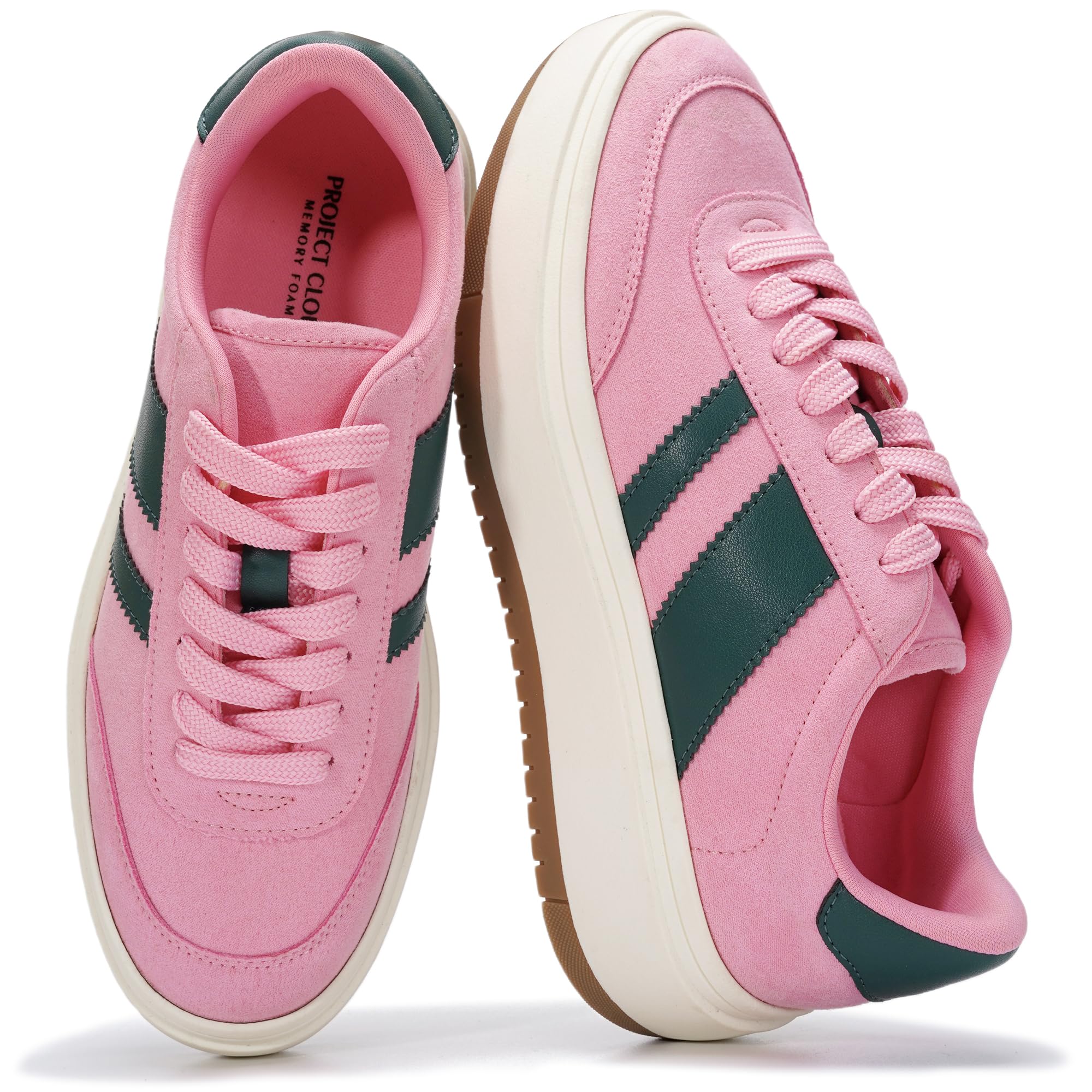 Project Cloud Platform Sneakers for Women - Lightweight Memory Foam Insole Womens Sneakers - Non-Slip Fashion Sneakers for Women Footwear - Women's