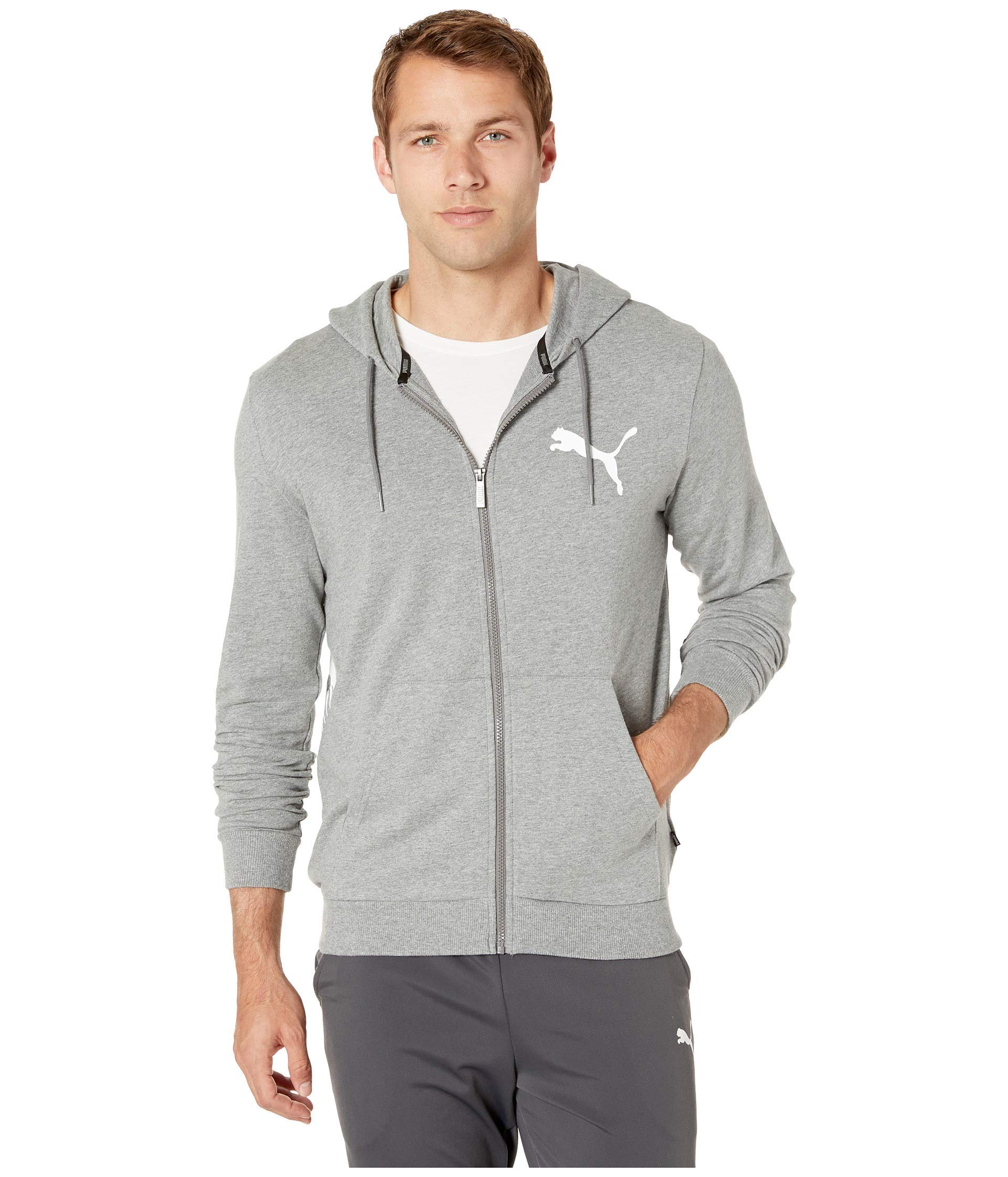 PUMA Bluza z kapturem Mężczyźni Summer Logo Full Zip Hoodie