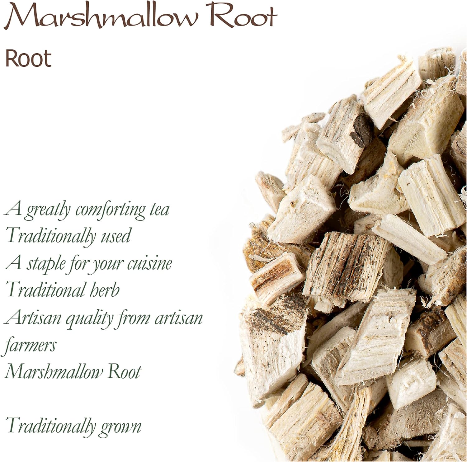 Organic Marshmallow Root Tea - Dried Marshmellow Root - Marshmallows Root Marshmello Root Marshmellow Root
