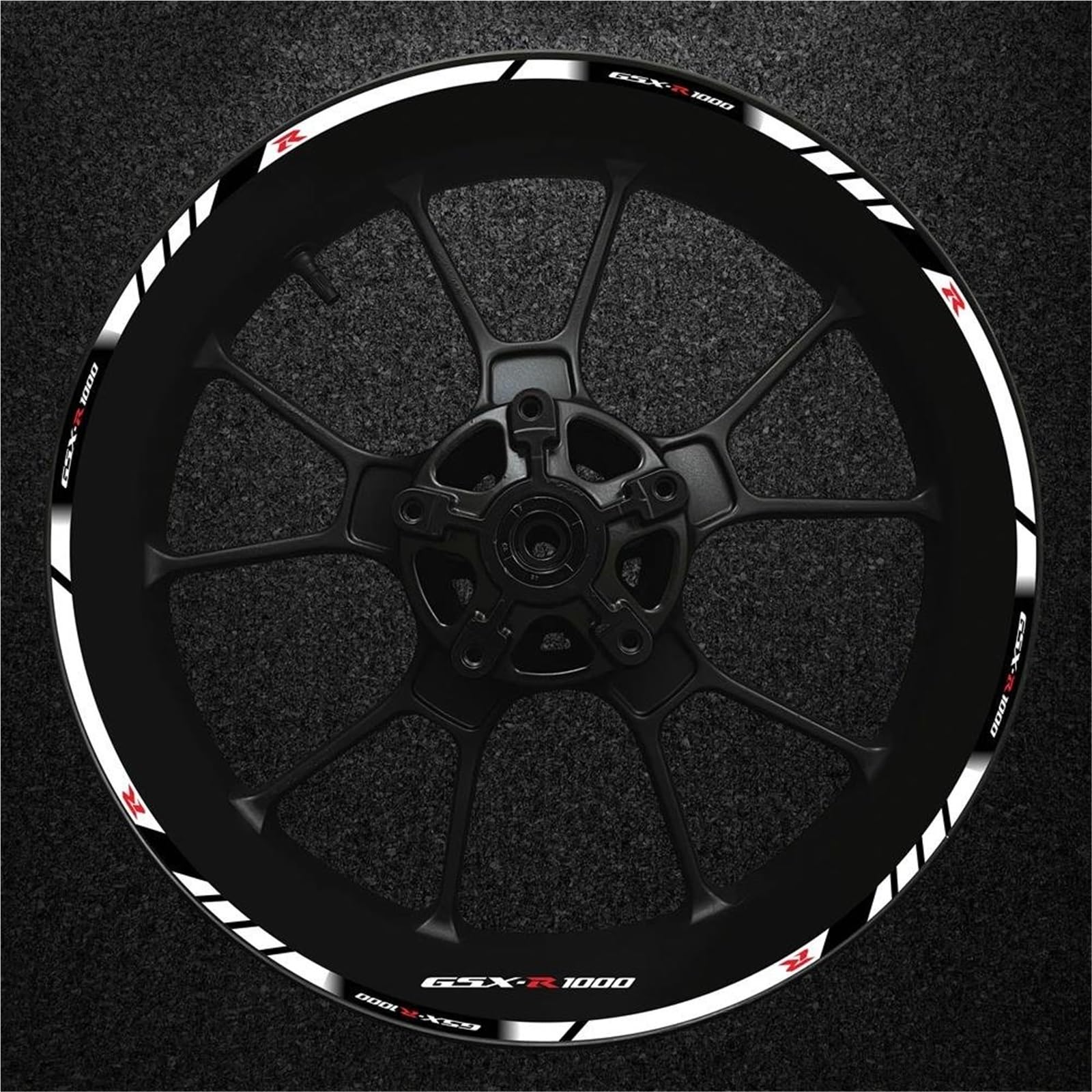 Wheel Stickers Motorcycle Reflective Wheel Decal for Suzuki GSXR1000 GSXR GSX-R 1000 GSX-R1000 Rim Stripe Decals Hub Stickers Rim Reflective Decal