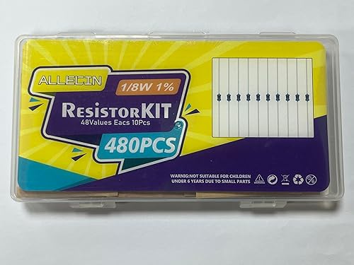 Miniatura 6 de Kit de resistencias de película metálica de 18W de 1 ohmio a 6.8 M Ohm 48 valores 18 vatios 1% surtido de resistencias