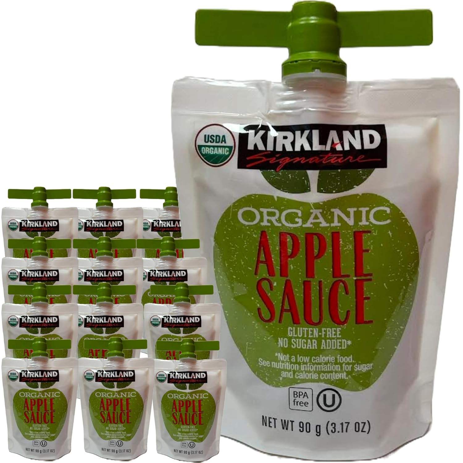 Organic Apple Sauce Pouch Kirkland Motts Fruit Snacks on