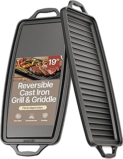 Bakken Reversible Cast Iron Griddle Plate