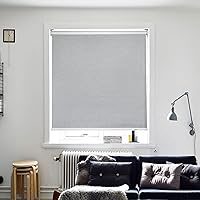 Vista 2 de Persiana enrollable 100 % opaca, con tela de protección UV con aislamiento térmico, persianas opacas para dormitoriooficinahogar, fácil de instalar