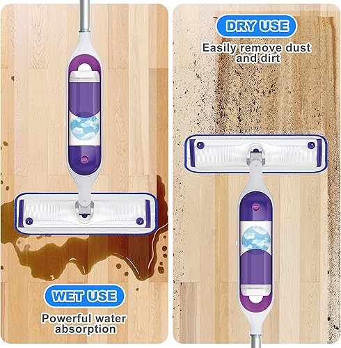 Miniatura 5 de Paquete de 6 almohadillas reutilizables para trapeador Swiffer PowerMop, almohadillas de repuesto para mopa eléctrica de 13 a 15 pulgadas,