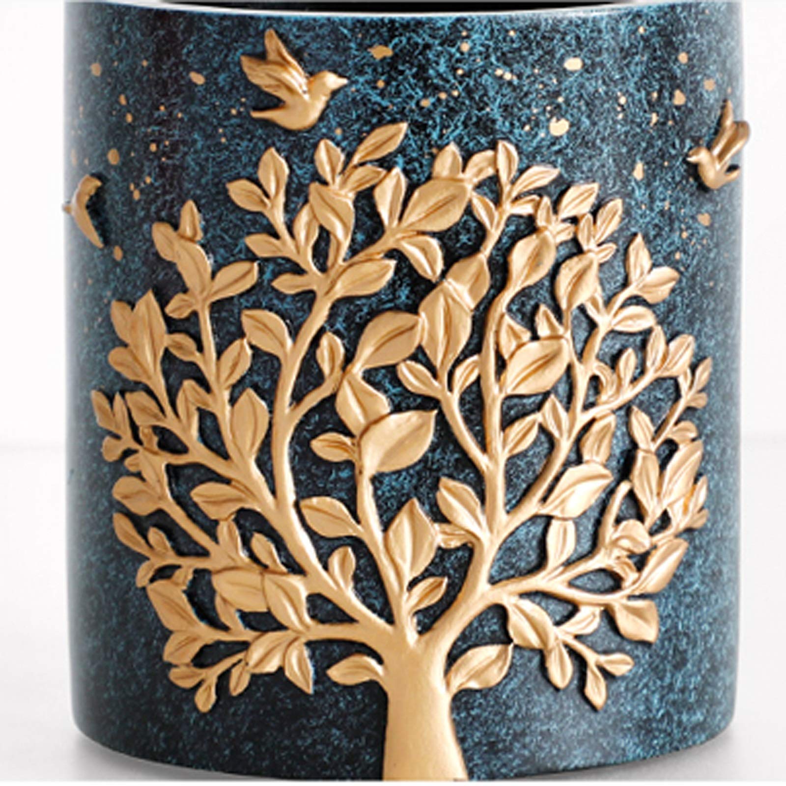 Stifteköcher Stiftbecher Harz Runde Stifthalter Modernes Einfache Niedliche Bleistift Tasse Pot Studt Schreibtisch Liefert Pen Bucket Schreibtisch Organizer Make-Up Pinsel Holder Stifteköcher Schreibt