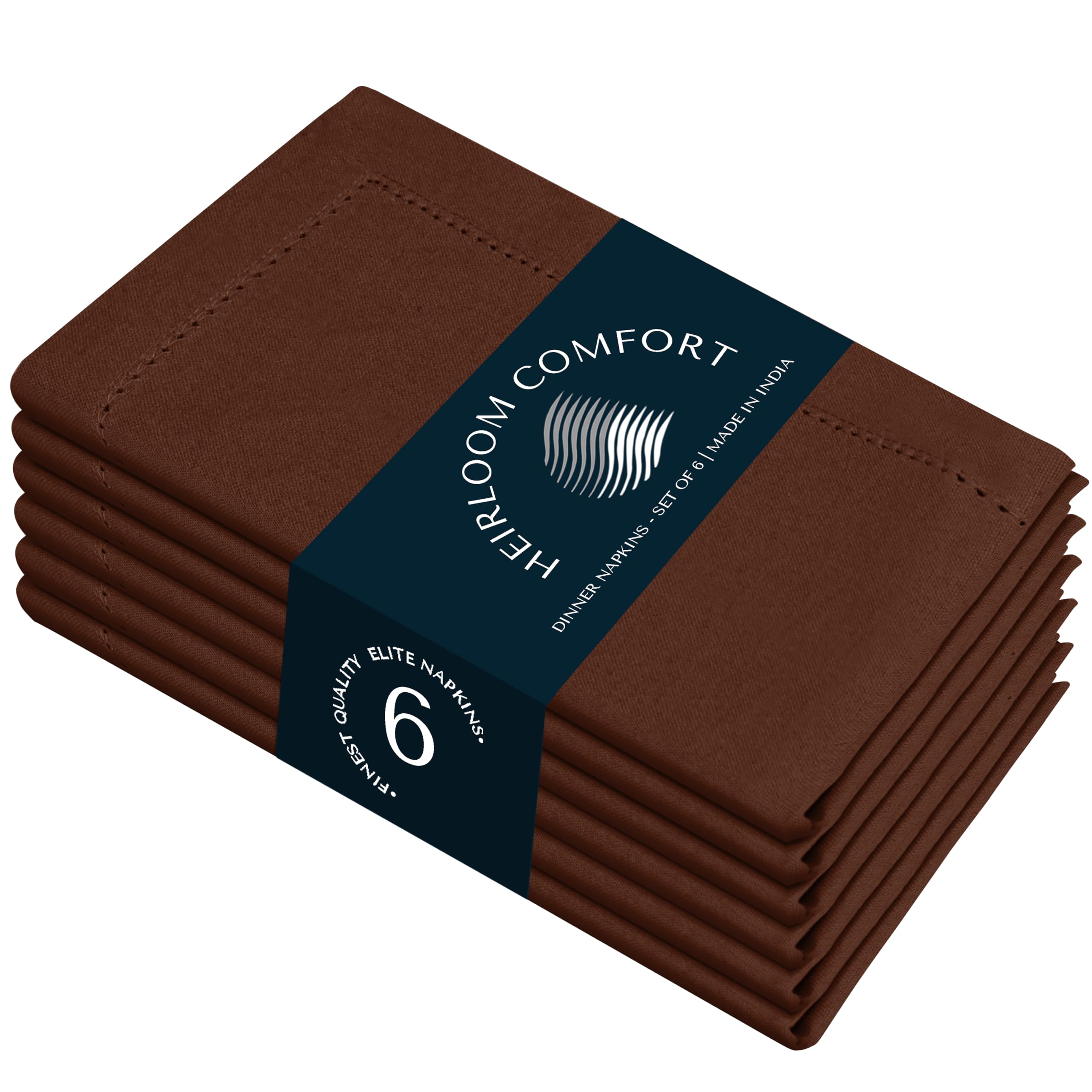Servilletas de tela con vainica, 6 unidades, 100 % algodón, 45 x 45 cm, bordes ingletados, suaves, lavables, perfectas para hoteles, restaurantes, almuerzos, bodas, eventos, fiestas