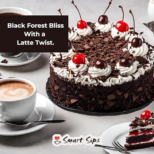 Miniatura 4 de Smart Sips, Black Forest Cake Latte  Cápsulas Gourmet Latte  Para máquinas Keurig K-cup  24 unidades  Rico y sabroso