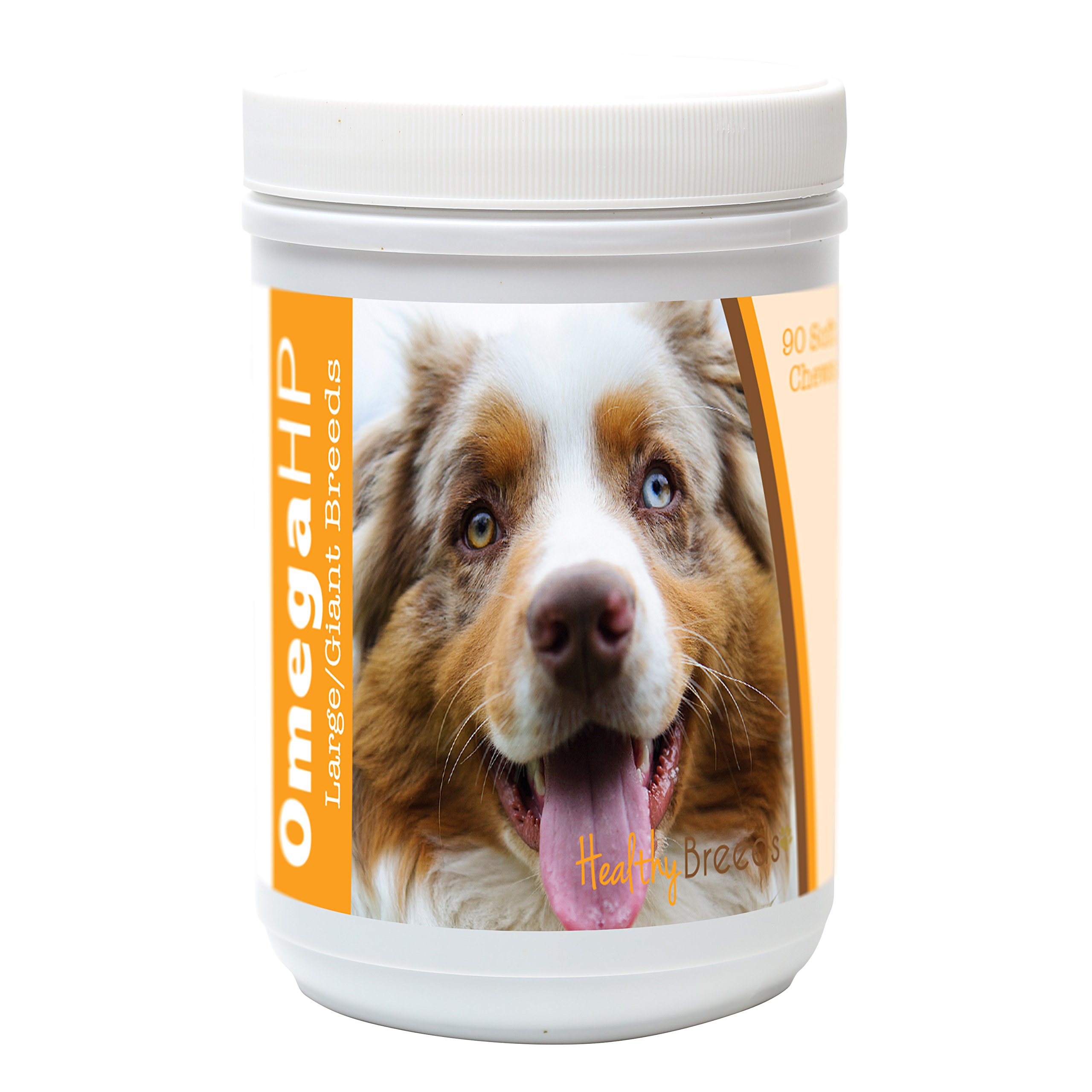 Healthy Breeds Australian Shepherd Omega HP Fatty Acid Skin and Coat Support Soft Chews 90 Count