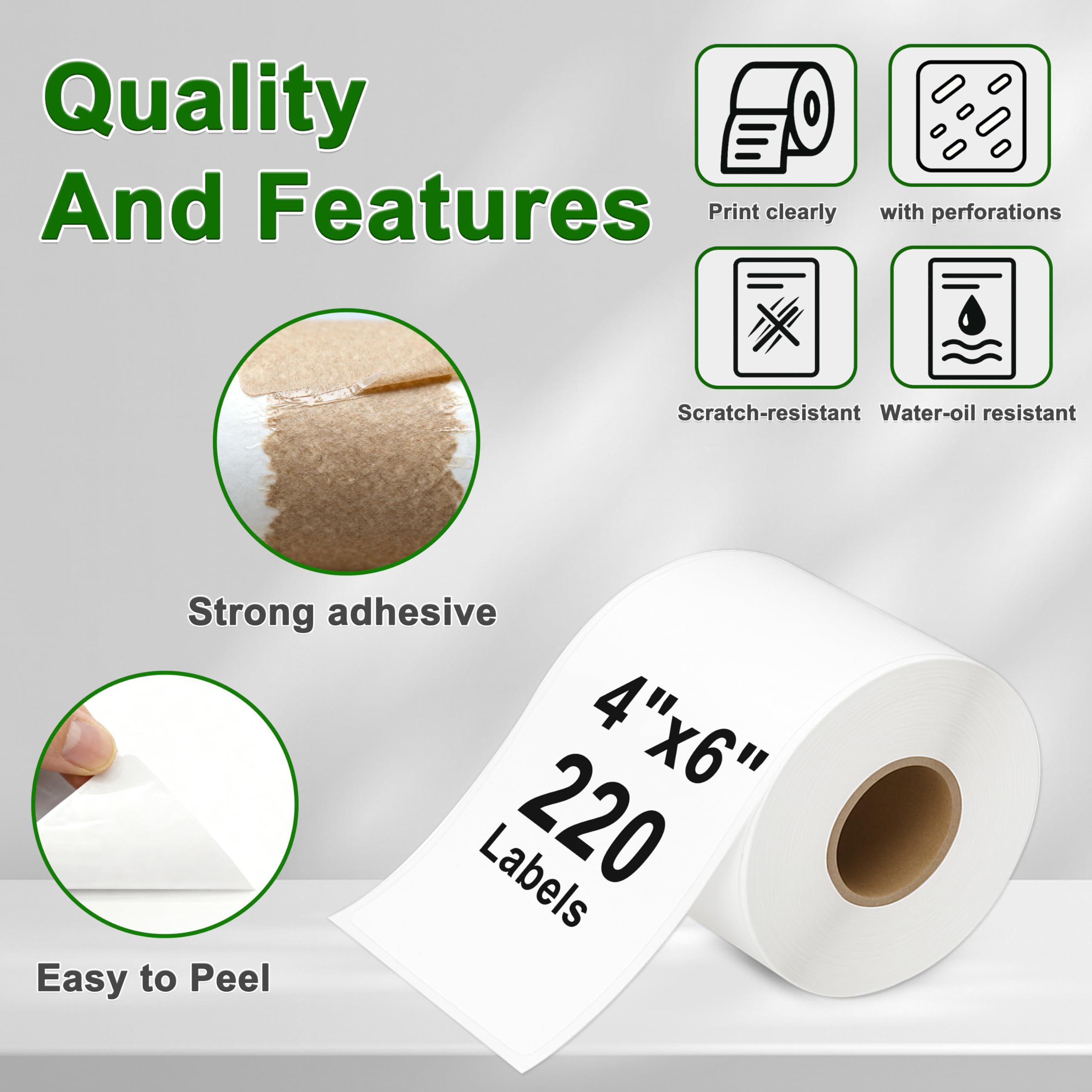 10 Rollen S0904980 RFID Versandetiketten 104 x 159 mm für Dymo | Mit RFID-Chip, 220 Etiketten je Rolle, kompatibel mit Dymo LabelWriter 450, 550 und 5XL – ideal für Versandetiketten