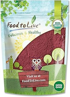 Organic Beet Root Powder, 2 Pounds — Non-GMO, Raw, Kosher, 100% Pure, Vegan Superfood, Bulk, Rich in Iron and Fiber, Great for Juices, Drinks, and Smoothies