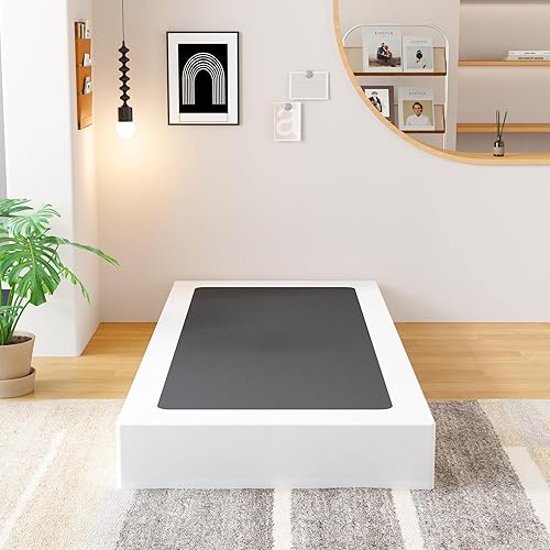 Vista 49 de EMODA Somier de 5 Pulgadas Tamaño Queen, Base de Cama de Metal Resistente con Funda de Tela, Fácil Montaje, Negro