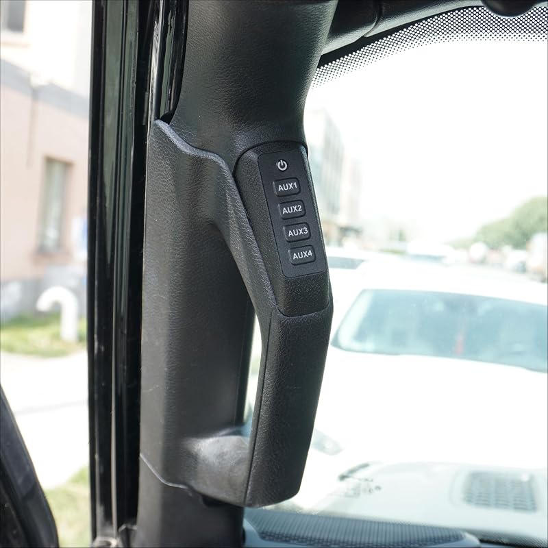 Painel de 4 interruptores Voswitch JL400 para Jeep Wrangler JL e Gladiator JT – Iluminação RGB