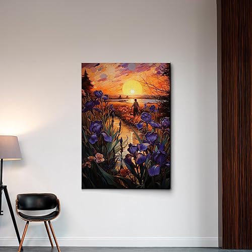 Provence Blooms, Acrylic Iris Prints, Captivating Canvas Wall Art Celebrating the Beauty of Flowers, Decor Canvas, Home Decor disponible en Yaxa El Salvador