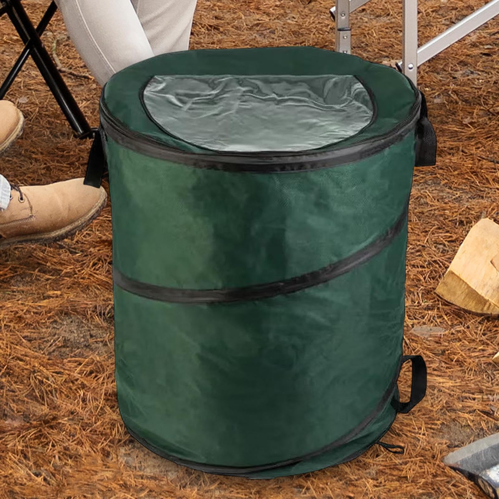 Pattumiera Pieghevole da Campeggio Outdoor Resistente all'abrasione, | Da Giardino Per Esterni Portatile Leggero Riutilizzabile Facile Riporre Antigoccia Anti-od