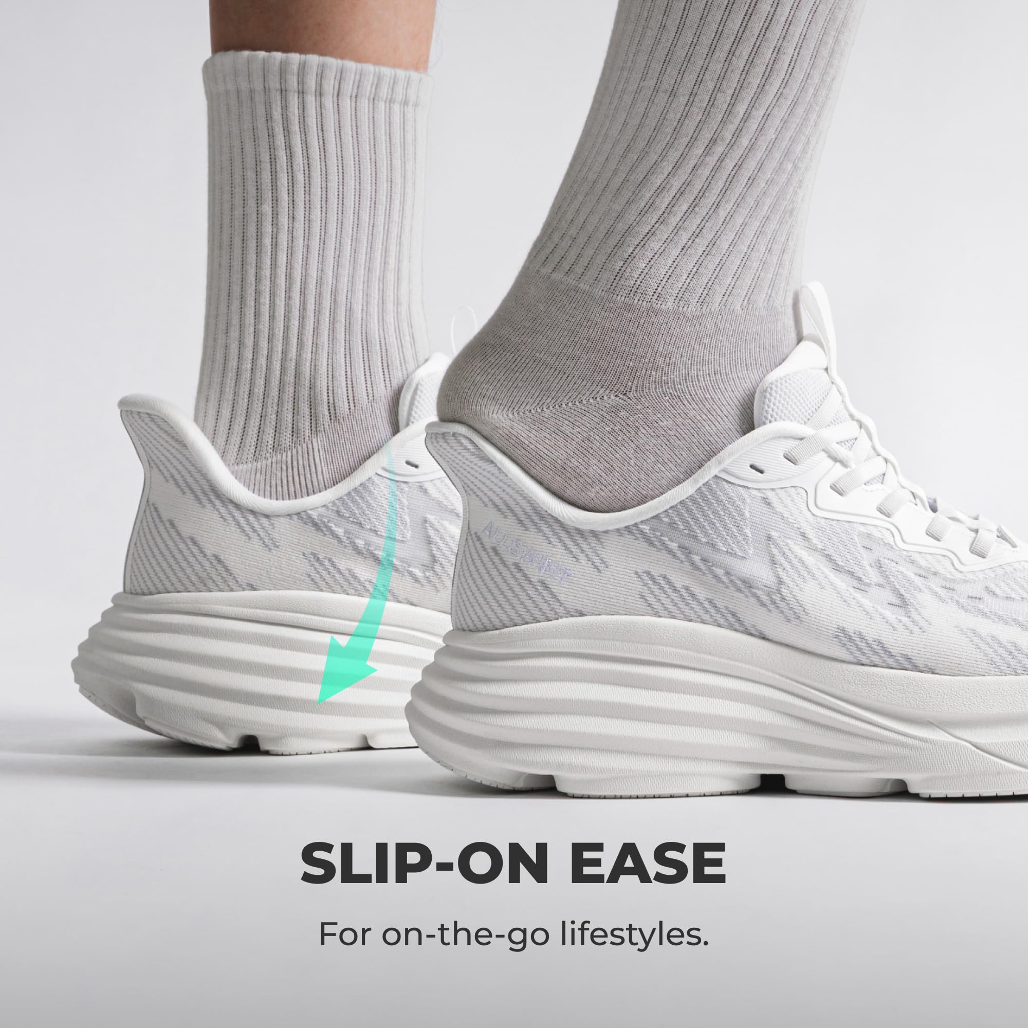 ALLSWIFIT Zapatillas de Deporte para Hombre, cómodas y sin ataduras, Ideales para Caminar, Correr y Hacer Ejercicio en el Gimnasio