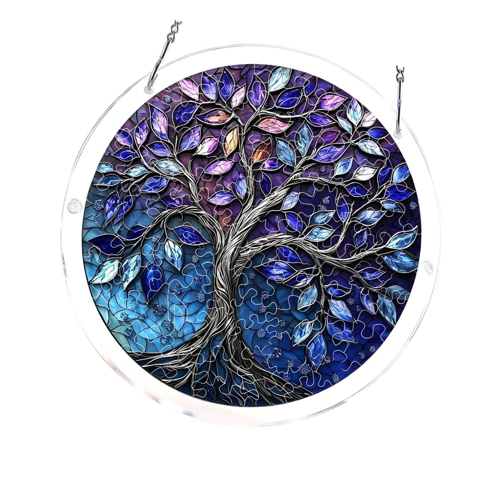 Sbshiouu No. 110 Acrylic Puzzle Decoration Sun Catchers Ornament With Hanging Chain For Home And Classroom Display Early Childhood Education Toy
