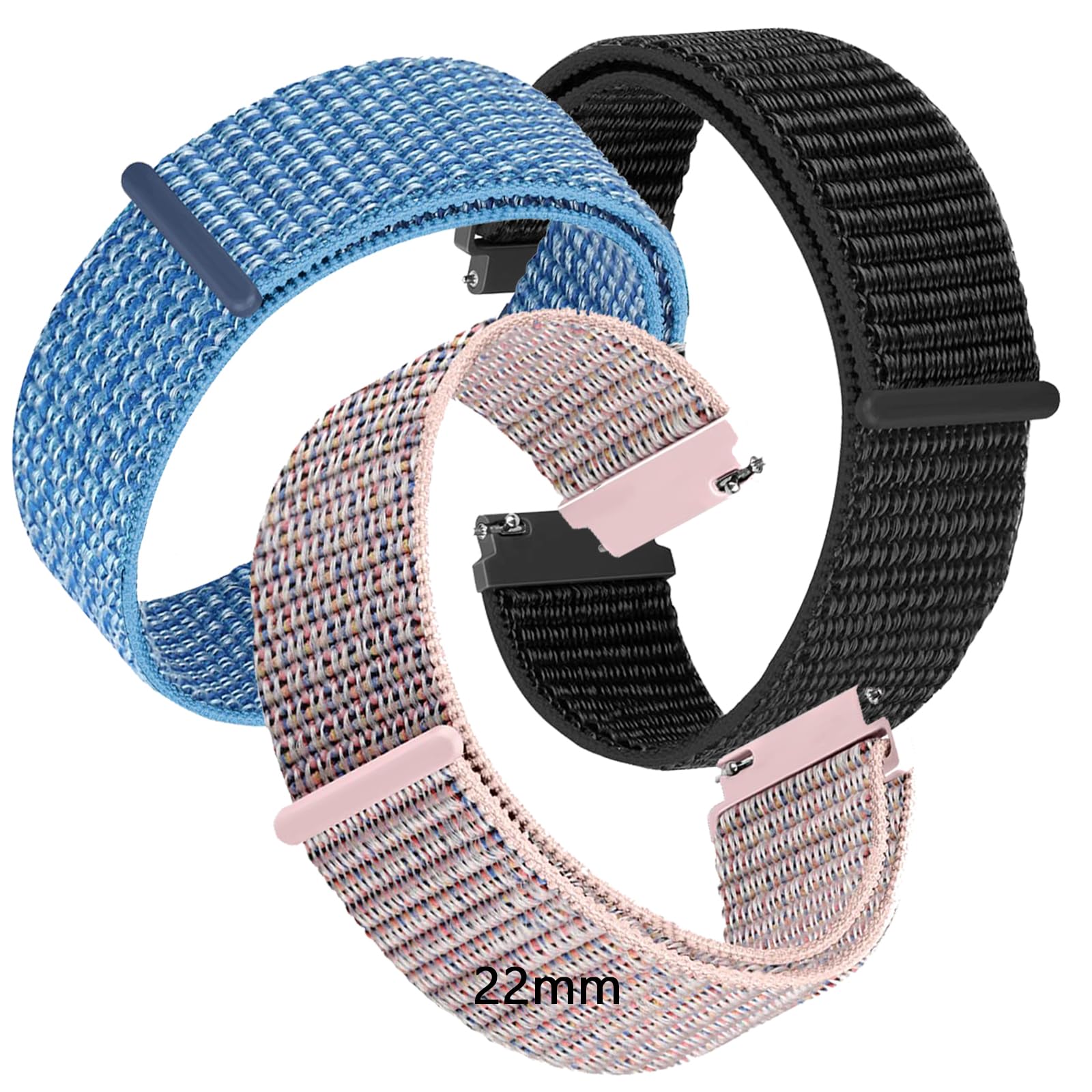 kaacly Smartwatch Correas 16mm 20mm 22mm Sports Watch Correa Ajustable Reloj Inteligente Correas para Hombres Mujeres Correas/Reloj Correas Watch Niños y Niñas