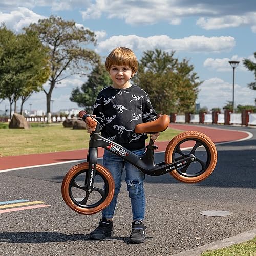 Miniatura 3 de Bicicleta de equilibrio para niños de 2 años de edad, bicicleta de equilibrio de 12 pulgadas para niños de 24 meses a 6 años, bicicleta de empuje