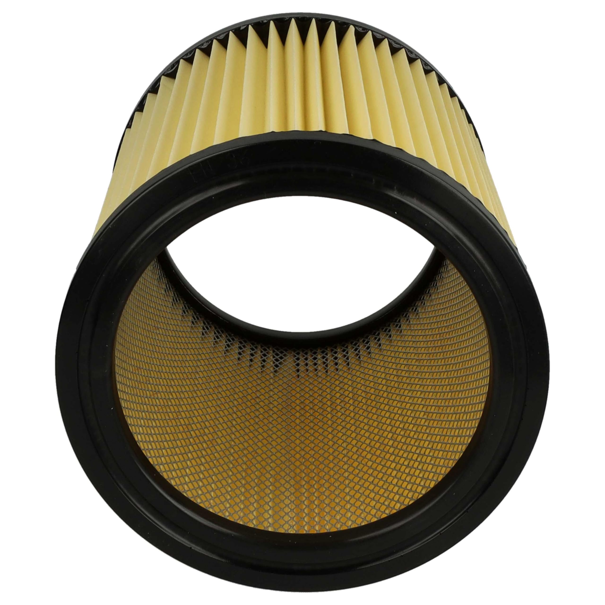 vhbw 3x filtro a pieghe piatte sostituisce Hikoki Hitachi 750435, 710060 per aspiratore - nero/giallo