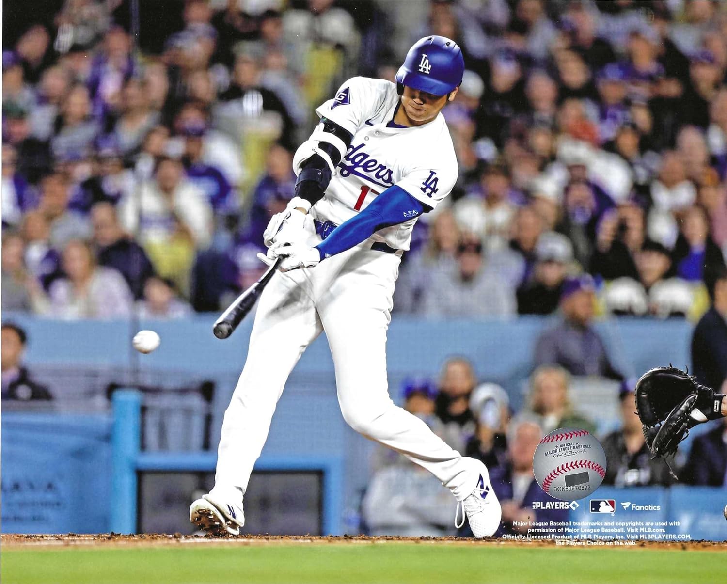 Shohei Ohtani Los Angeles Dodgers 8x10 Photo – Officially Licensed MLB Poster | Ohtani Hits One | Baseball Wall Art Gift for Fans
