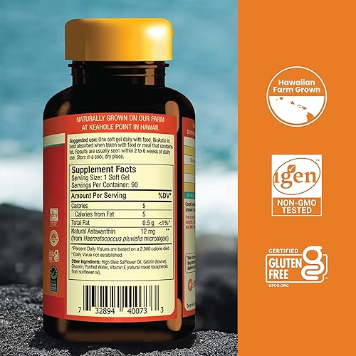 Miniatura 26 de BioAstin Astaxantina Hawaina, 1097823, 12mg Original, 1