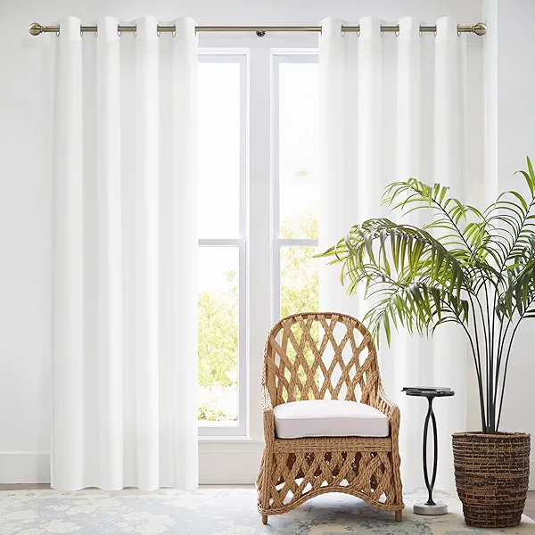 NICETOWN Grommet Non-See-Through White Sheer Curtains 84 inches Long 2 Panels for Living Room, 52" Wide Privacy Cat Proof Window Drapes for Bedroom- Light Filtering Elegant Home Decoration