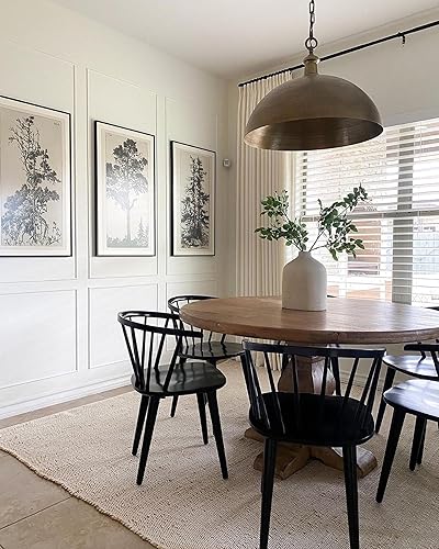 Miniatura 7 de FRELISH DECOR Alfombra de algodón tejida a mano, mezcla de yute, hilo natural, decoración contemporánea de granja, alfombras náuticas rústicas para