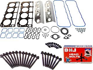 DNJ HGB1163 Engine Cylinder Head Gasket Set with Head Bolt Kit, Complete Repair Set for 2009-2022 Chrysler, Dodge, Jeep, Ram 1500, 1500 Classic, 2500 5.7L V8 16V OHV 345cid