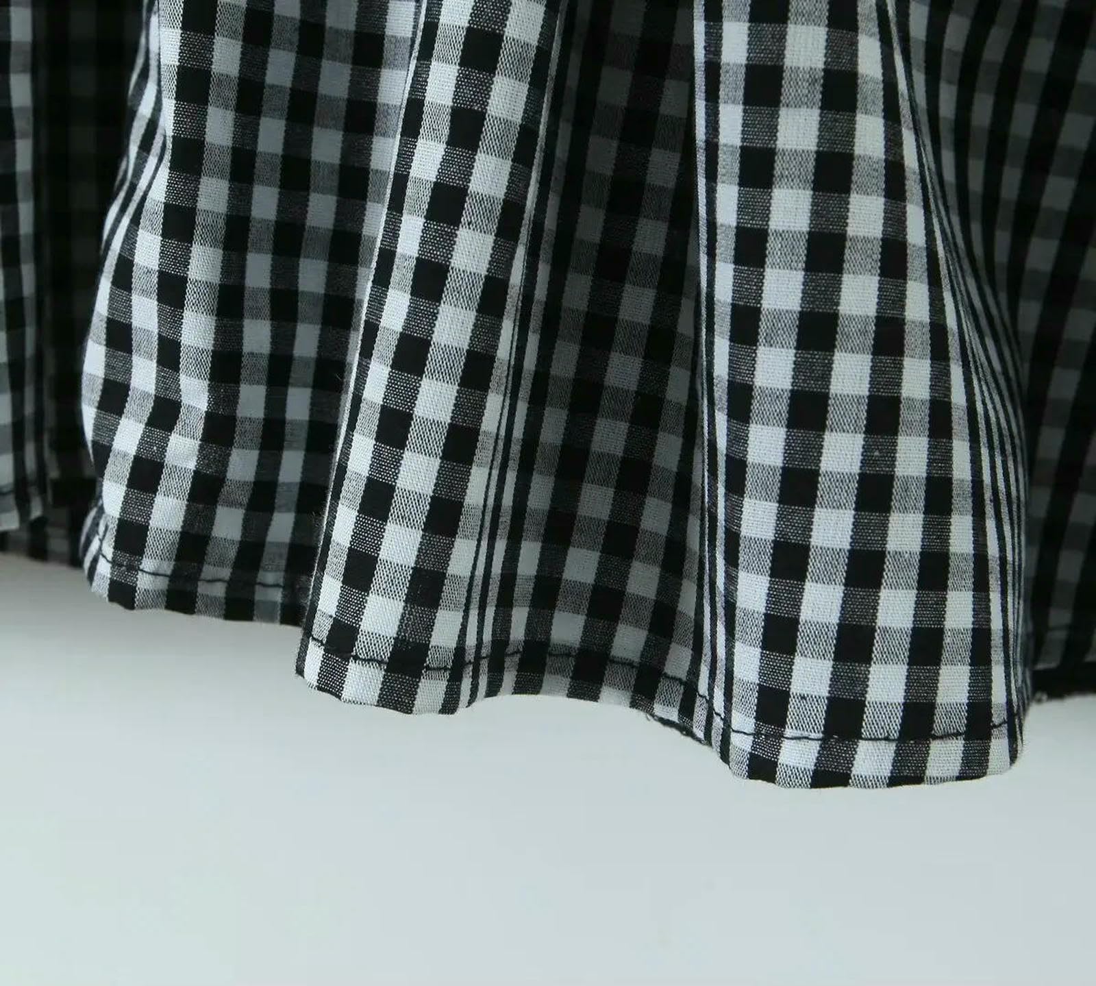 Sukienka damska letnia z przodu Button Plaid Sling Mini Cienkie Plastry V Neck Szyjka Lobility Sukienka w kształcie litery A Folmes Bawełniana sukienka-Czerwona-m