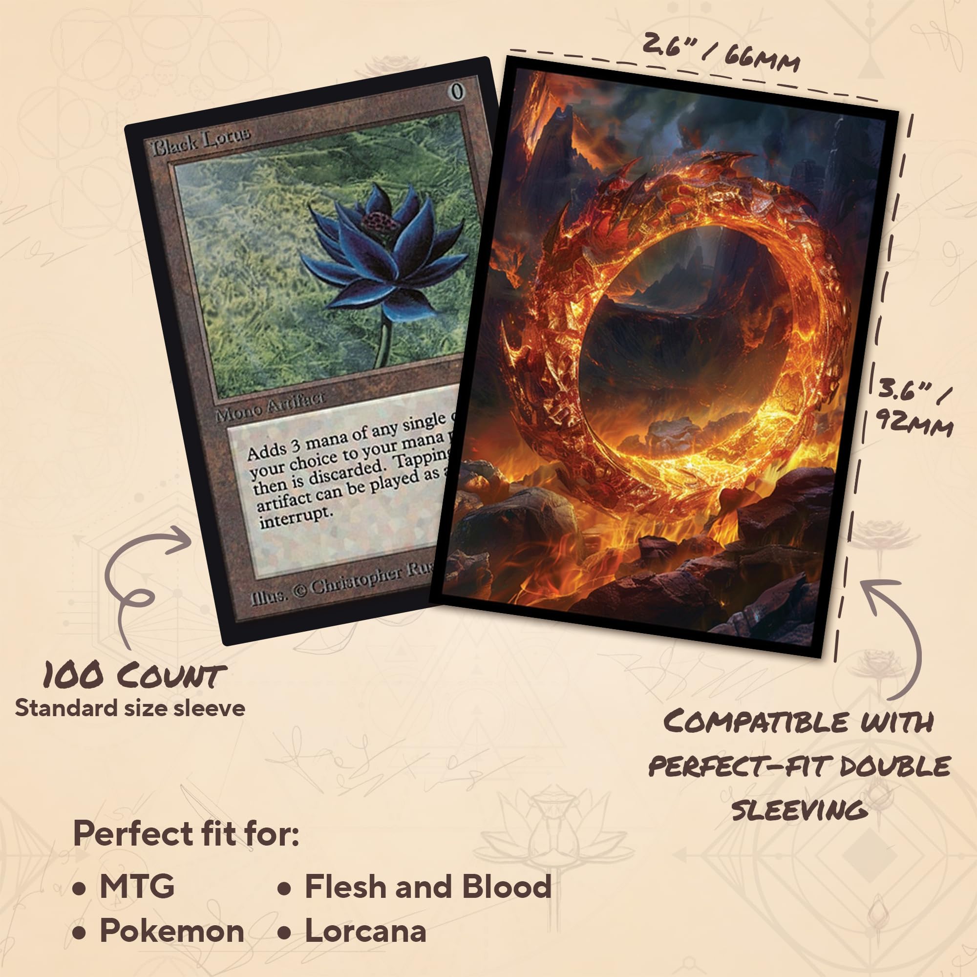 Amazon.co.jp: Sol Ring MTGカードスリーブ (スムーズ) - 104枚 標準