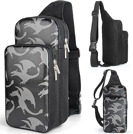 Dragon Quest VII Reimaginado cautiva nuevamente con su segundo tráiler 11 81TkcvqR8GL. AC SX425 Pulchra Switch Bag for Switch/Switch OLED/Switch2 - Switch Accessories Travel Crossbody Bag - Portable Backpack (Dragon)