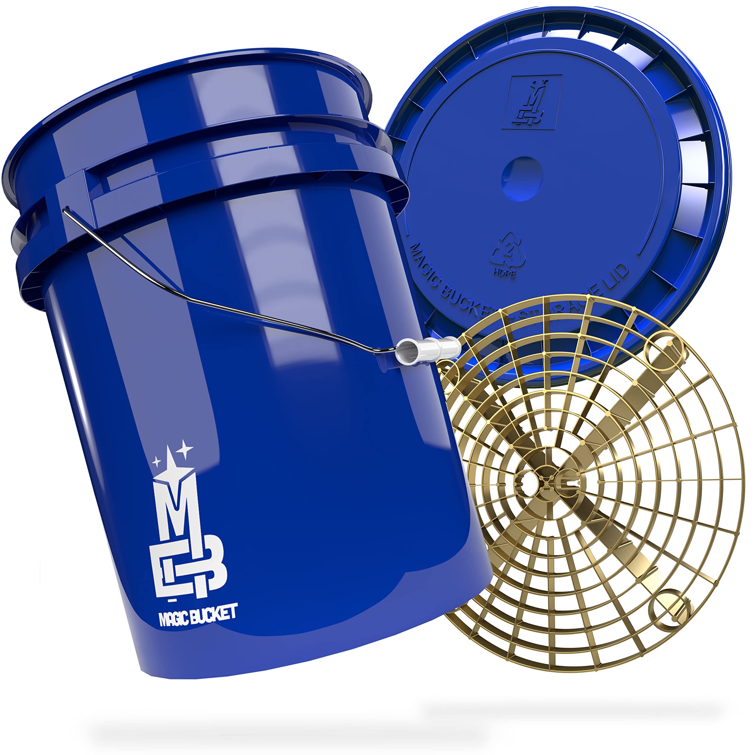 Kit de lavage voiture MAGIC BUCKET seau 20 litres anti-saleté Grit Guard