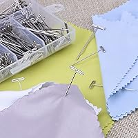 Vista 4 de Outus 450 Pcs T Pins Stainless Steel Push Pin Kit with Clear Box for Foam Head, Long Straight Pins for Sewing, Craft, Quilting and Blocking